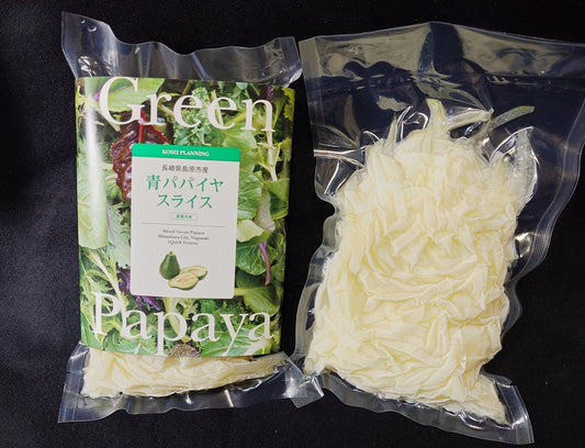 冷凍青パパイヤスライス【クール便専用・同梱不可】